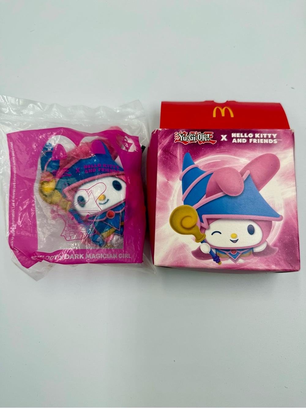 Hello Kitty Pink & Blue Dark Magician Girl Plush - McDonald's Collectible